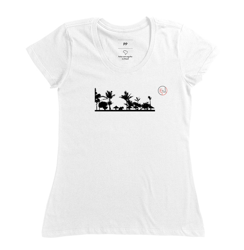 Camiseta Manga Curta Praia