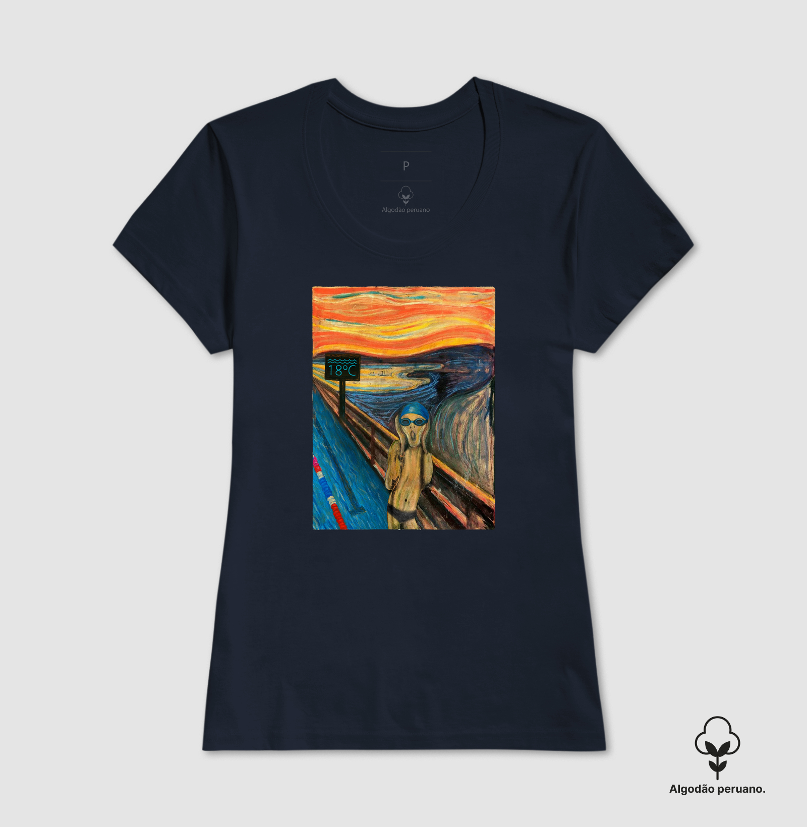 Camiseta Algodão Peruano Natação - O Grito - Imagem 6
