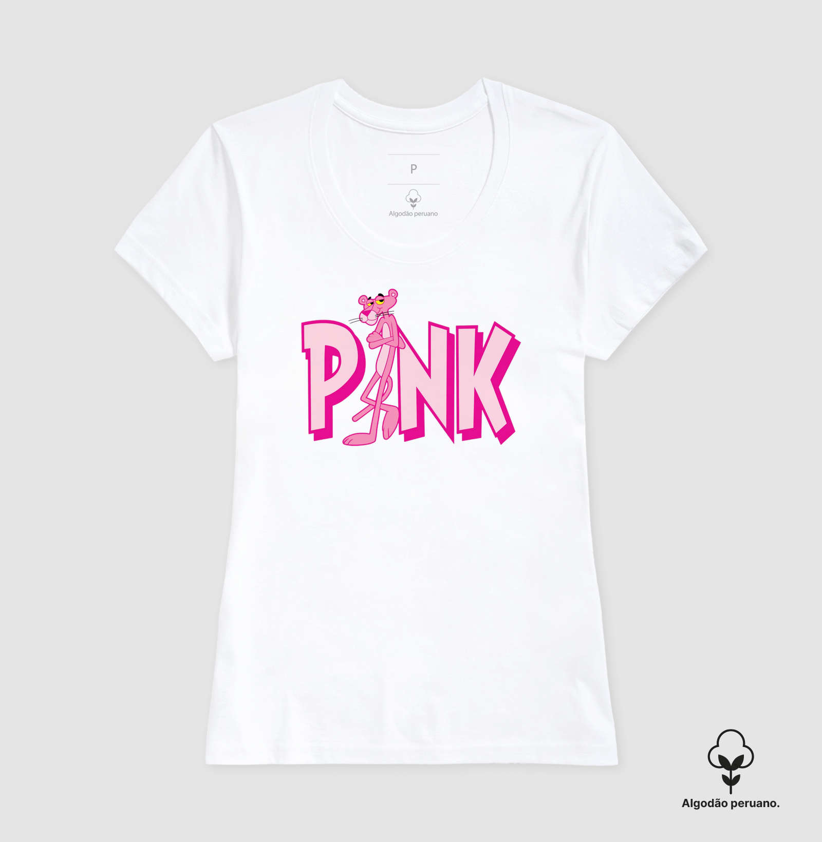 Camiseta Pantera Cor de Rosa - Imagem 2