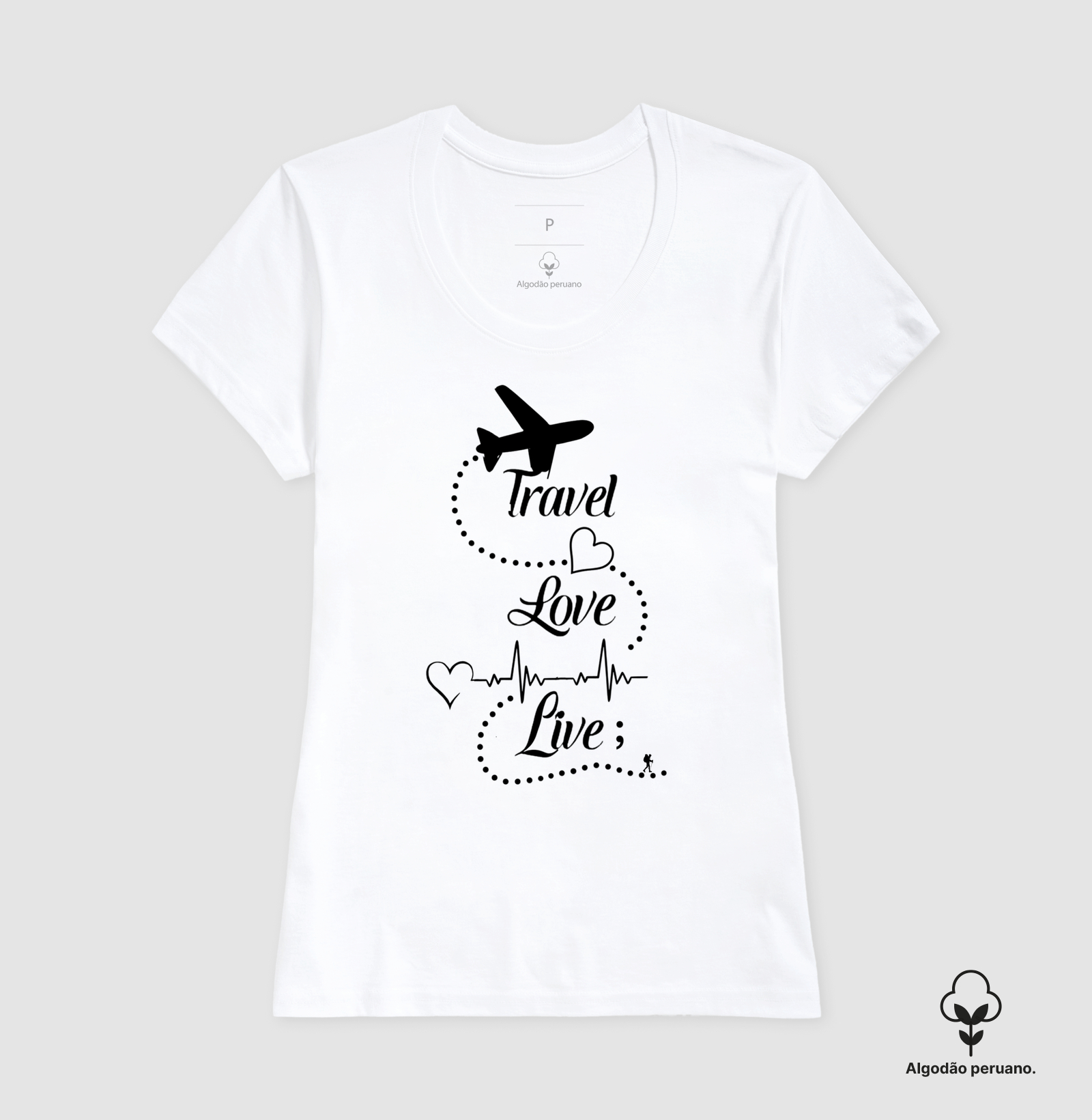 Camiseta Travel Love Live – Estampa de Viagem | Excursionista - Imagem 8