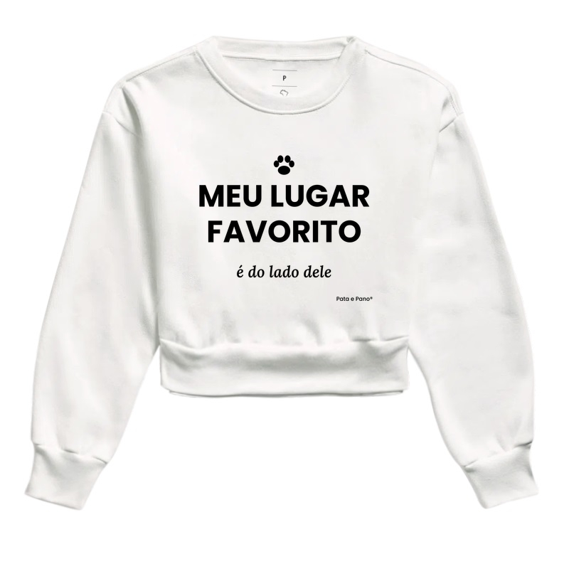 Cropped Moletom - Meu Lugar Favorito - Imagem 3