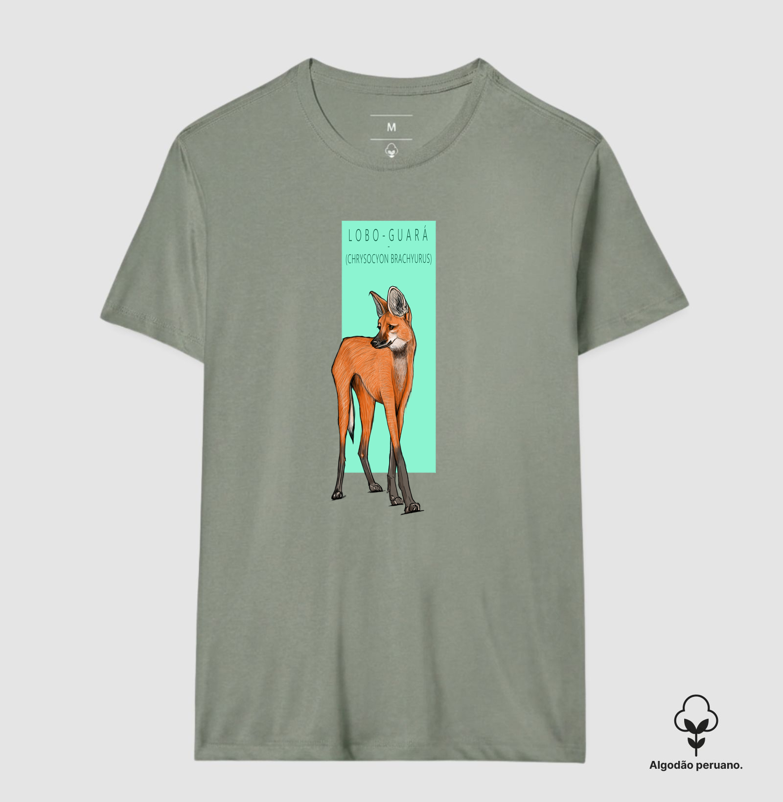 Camiseta Algodão Peruano Lobo-guará - Imagem 8