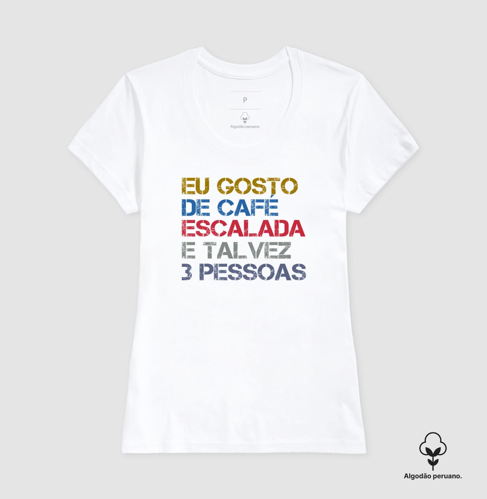 Camiseta Falésia & Magnésio | Café, Escalada & Pouca Gente - Imagem 4