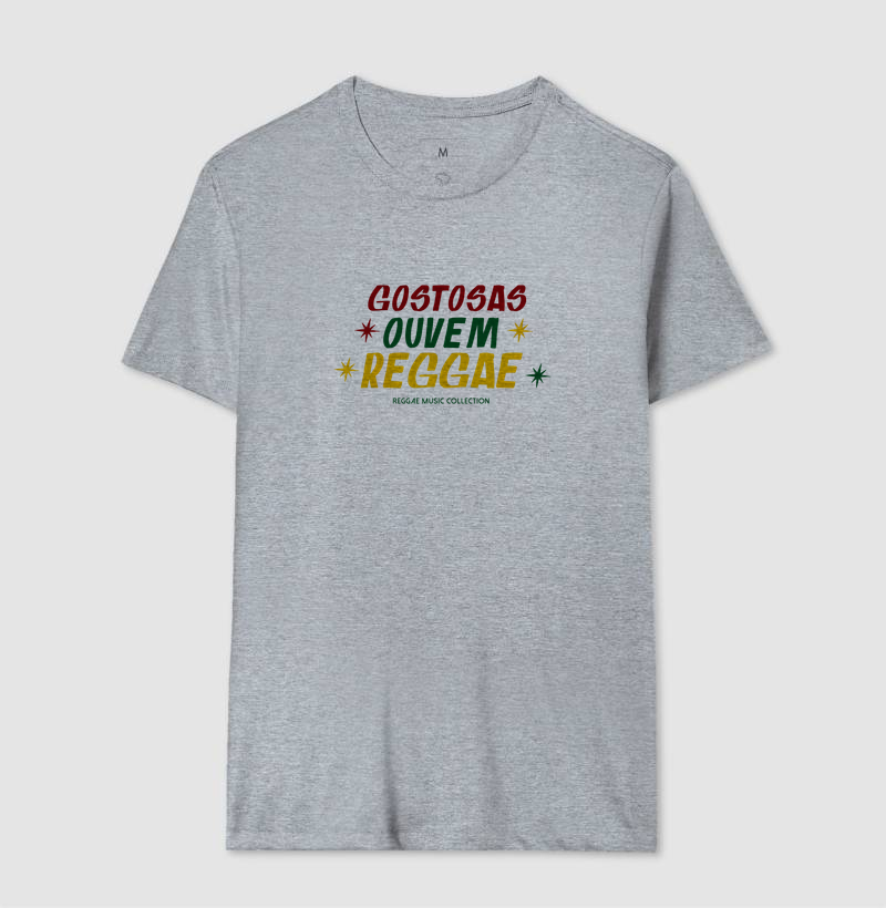 Camiseta Gostosas Ouvem Reggae! Coleção Reggae.  Masculino e feminino. Algodão Premium. - Imagem 9