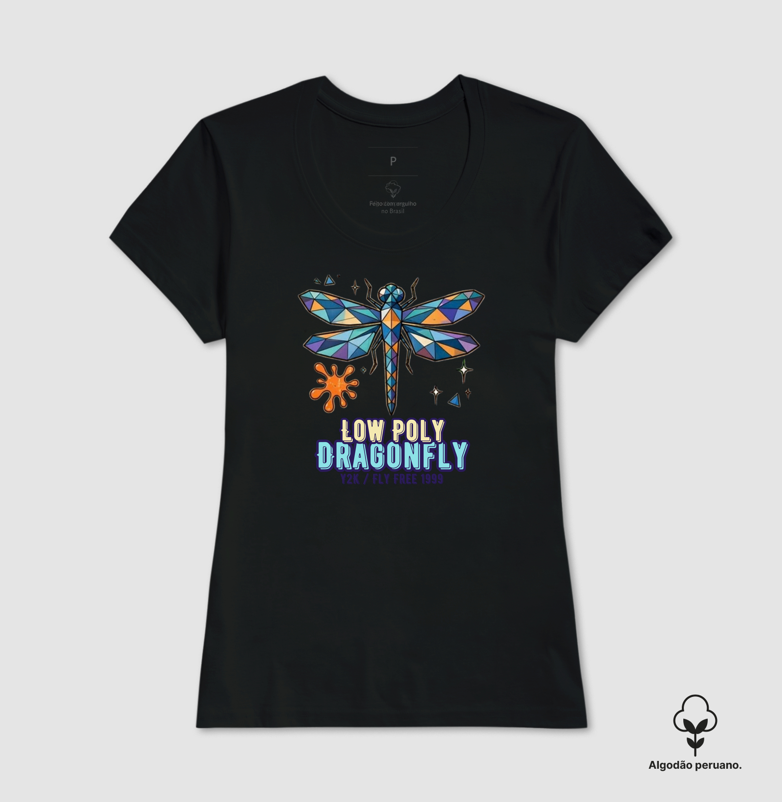 Camiseta Y2K Low Poly Dragonfly - Imagem 8