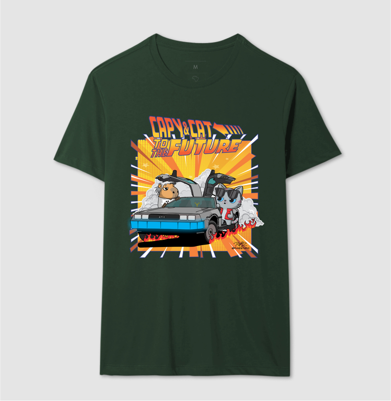 Camiseta Capy & Cat to the Future - Imagem 12