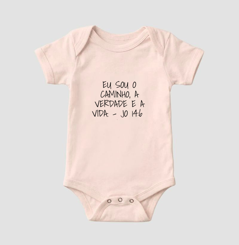 Body Infantil João 14:6 Bolso - Imagem 5