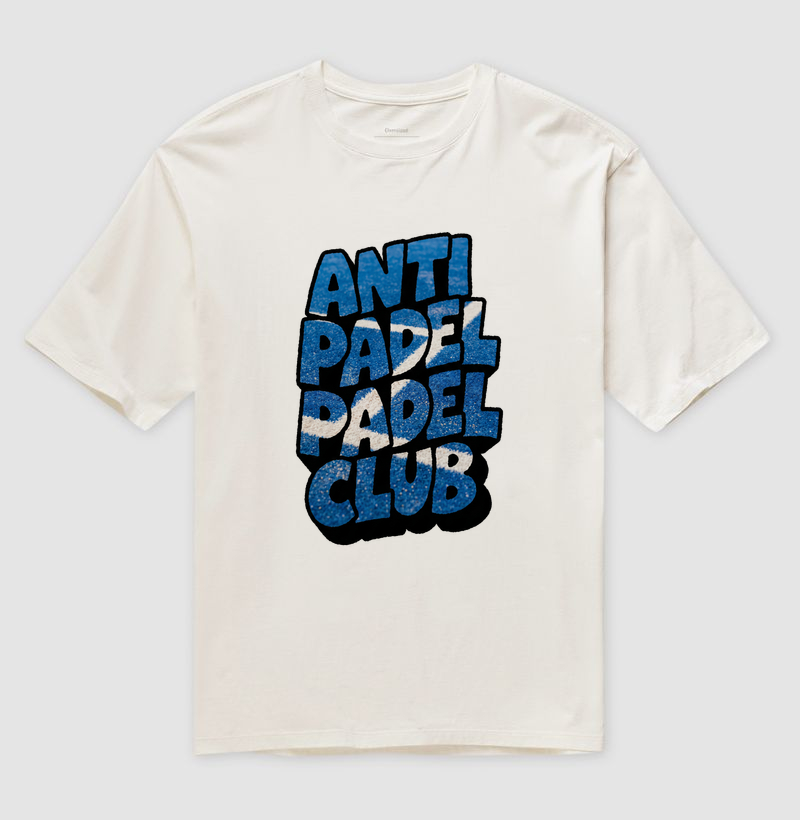 Camiseta Anti Padel Padel Club Quadra Azul - Imagem 4