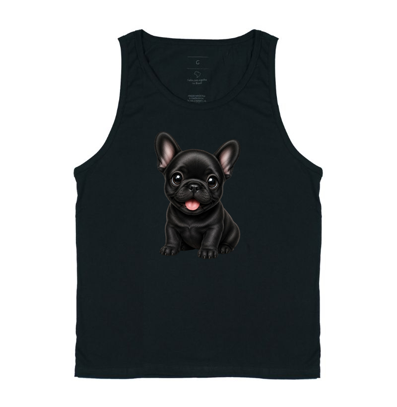 Bulldog (Buldogue) Francês Preto - Desenho Animado - Imagem 3