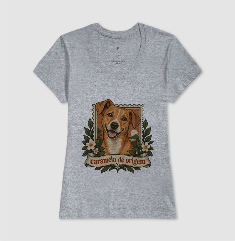 Camiseta Vira-Lata Caramelo "caramelo de origem" | Pelo & Pano - Imagem 9
