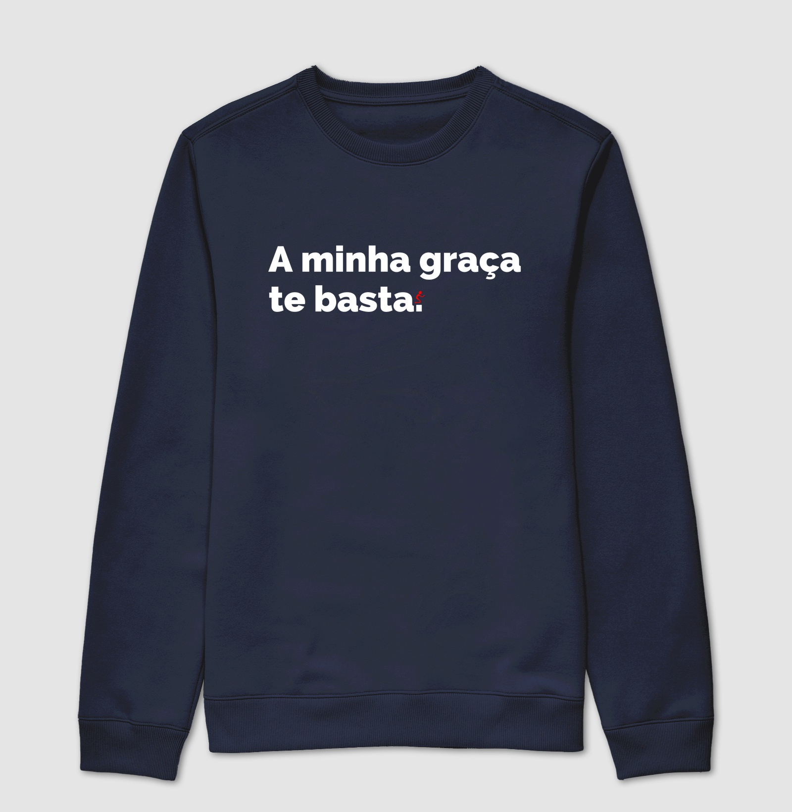 Suéter Moletom Cristão A Minha Graça Te Basta - Imagem 5