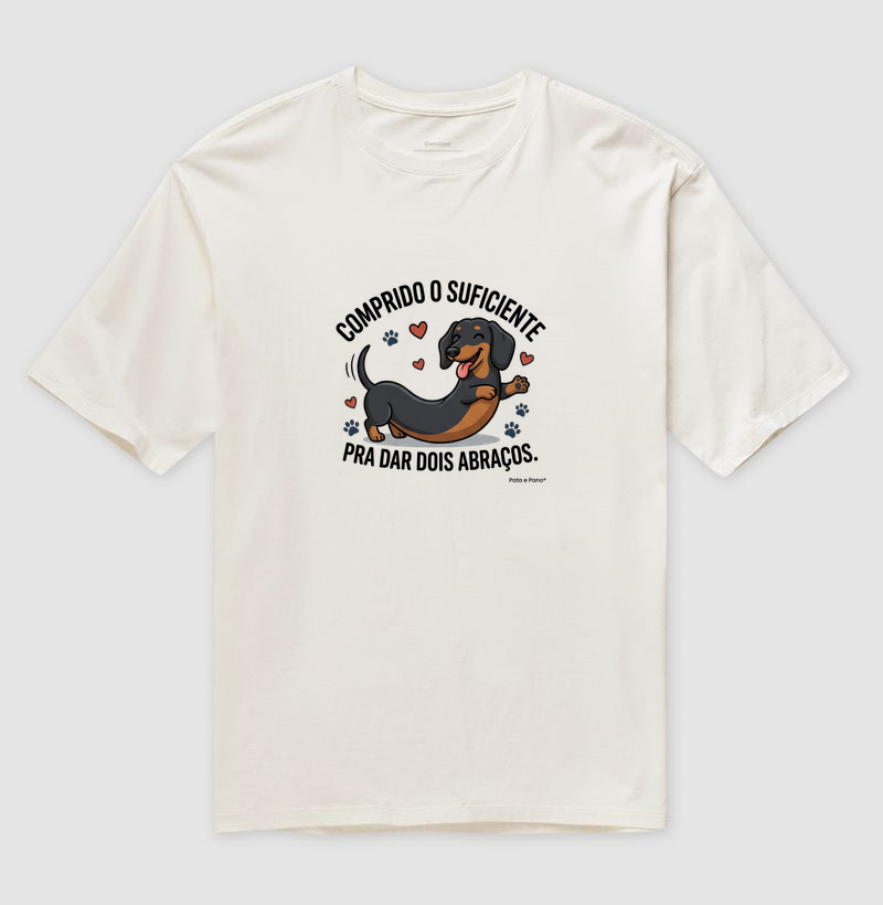 CAMISETA OVERSIZED DACHSHUND ABRAÇOS - Imagem 4