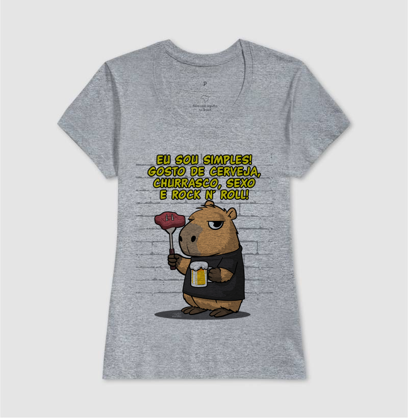 Camiseta Capivara rock simples - Imagem 9