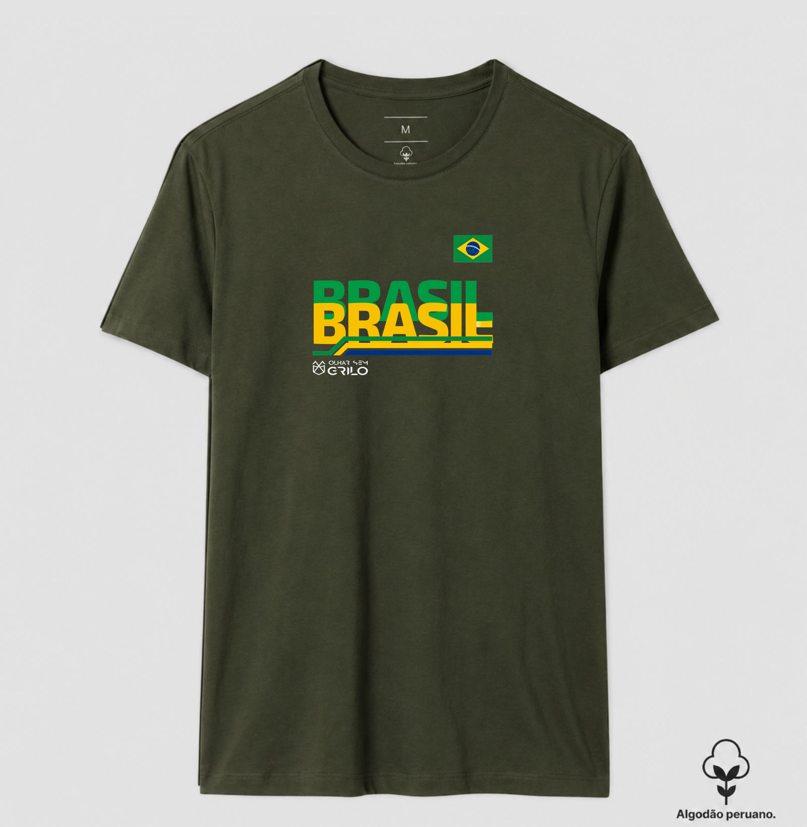 Camiseta Algodão Peruano - Brasil - Imagem 7