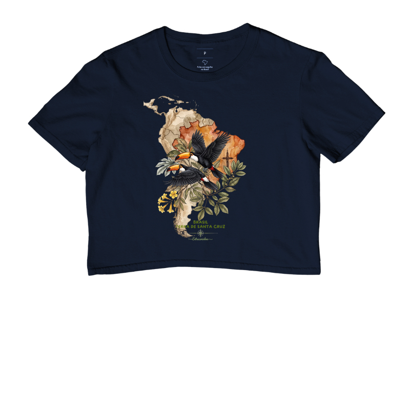 Camiseta Tucanos & Ipê - Brasil Terra de Santa Cruz - Fé, História e Natureza - Imagem 4