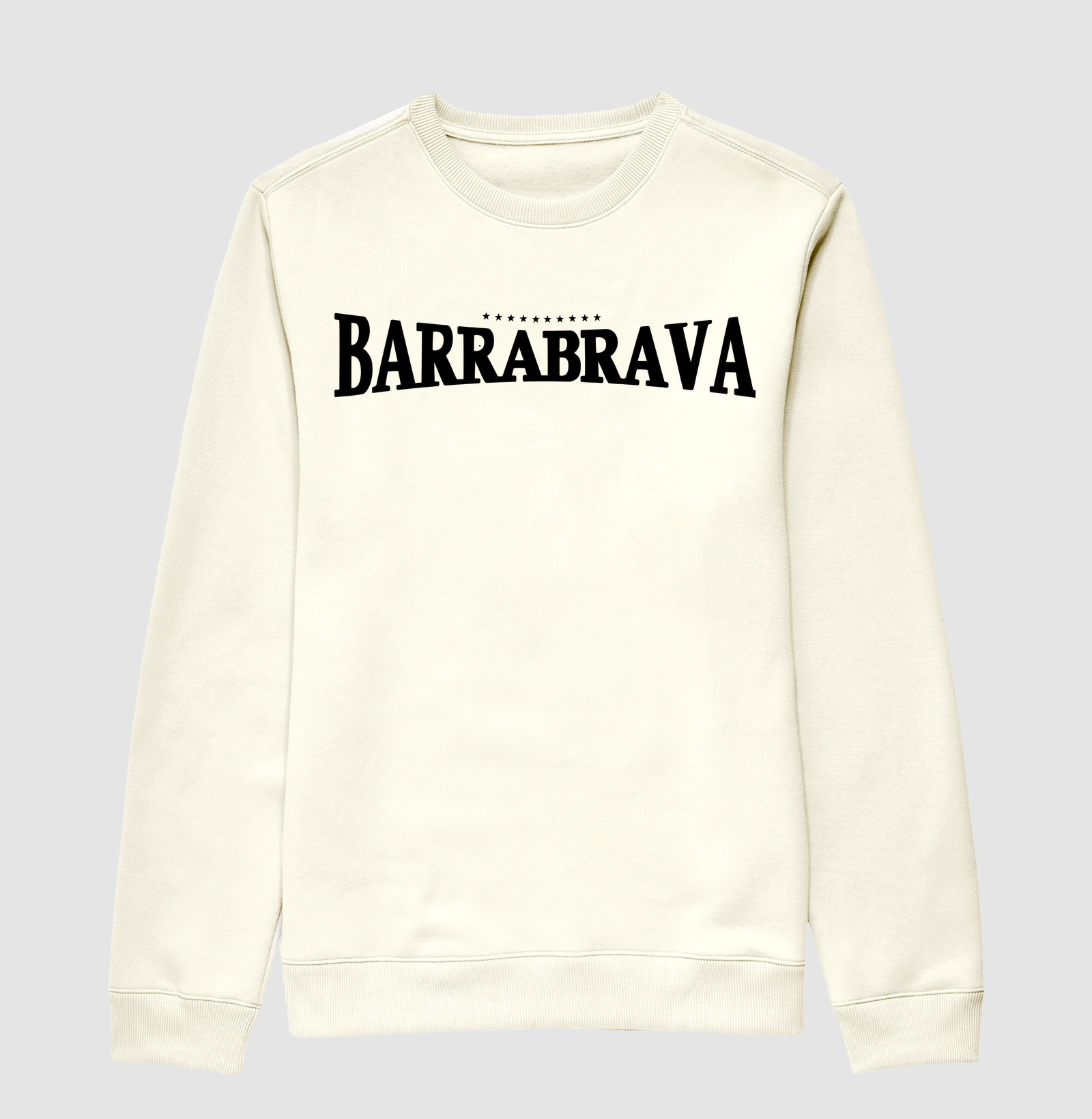 Suéter Moletom Barra Brava - Branca, Bege, Azul