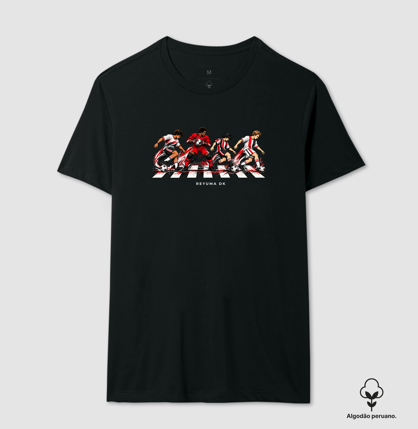 "Futebol Sem Fronteiras" - Futebol - Camiseta Algodão Peruano Masculina, Feminina e Babylook - Imagem 4