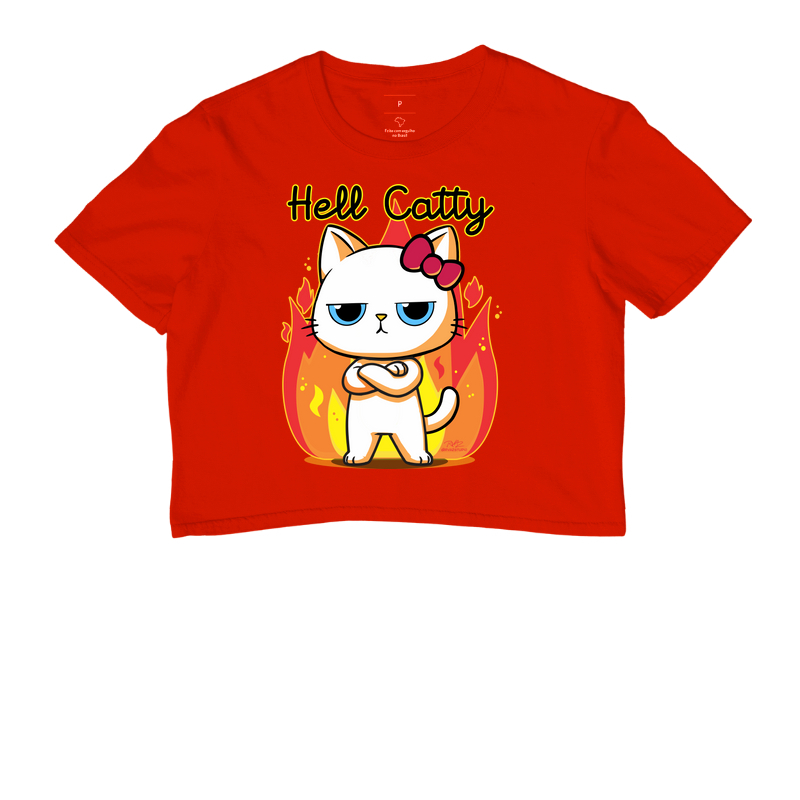 Camiseta Gato Sincero Hell Catty - Imagem 7