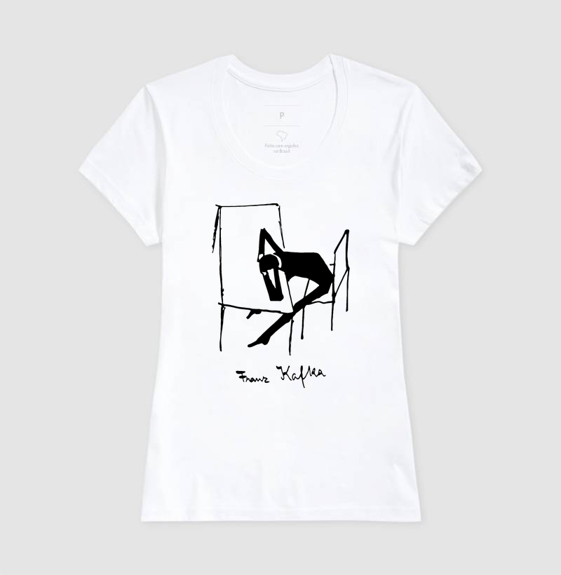 Camiseta Minimalista Escritor Franz Kafka - Imagem 3
