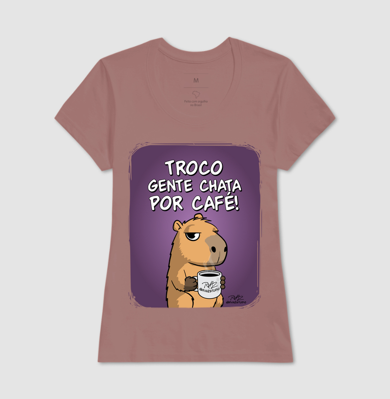 Camiseta Capivara Troco por Café - Imagem 17