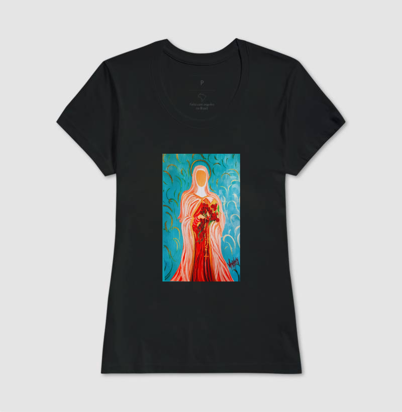 Camiseta Santa Teresinha do Menino Jesus Arte Sacra - Imagem 3