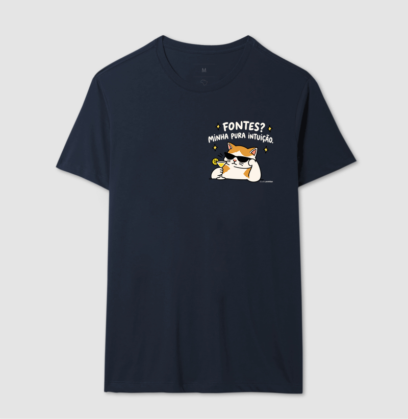 Camiseta Fontes? Minha Pura Intuição (estampa P) - Imagem 6