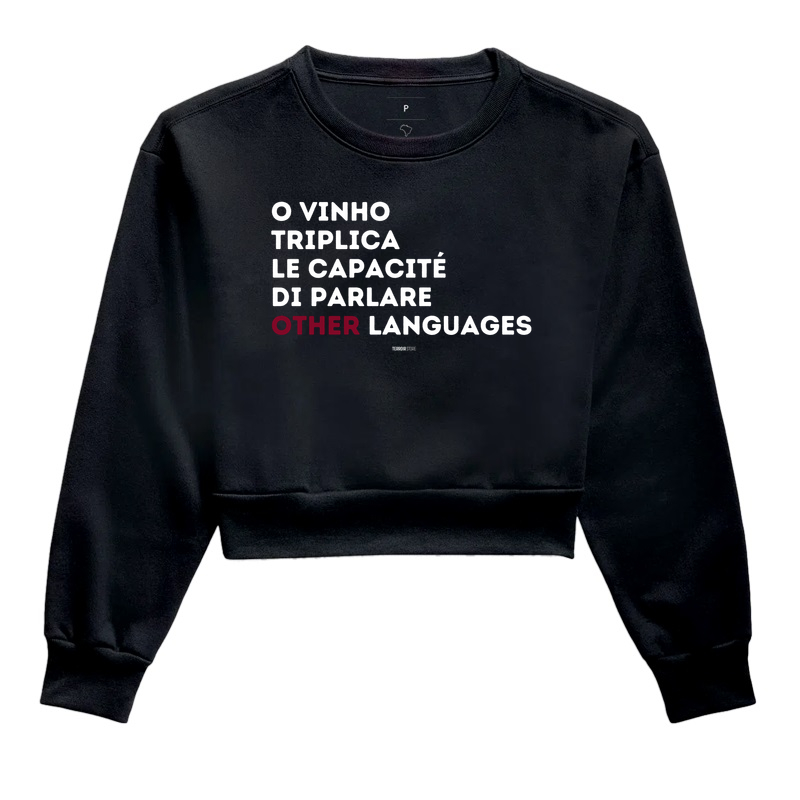 Moletom Cropped O Vinho Triplica  - Imagem 2