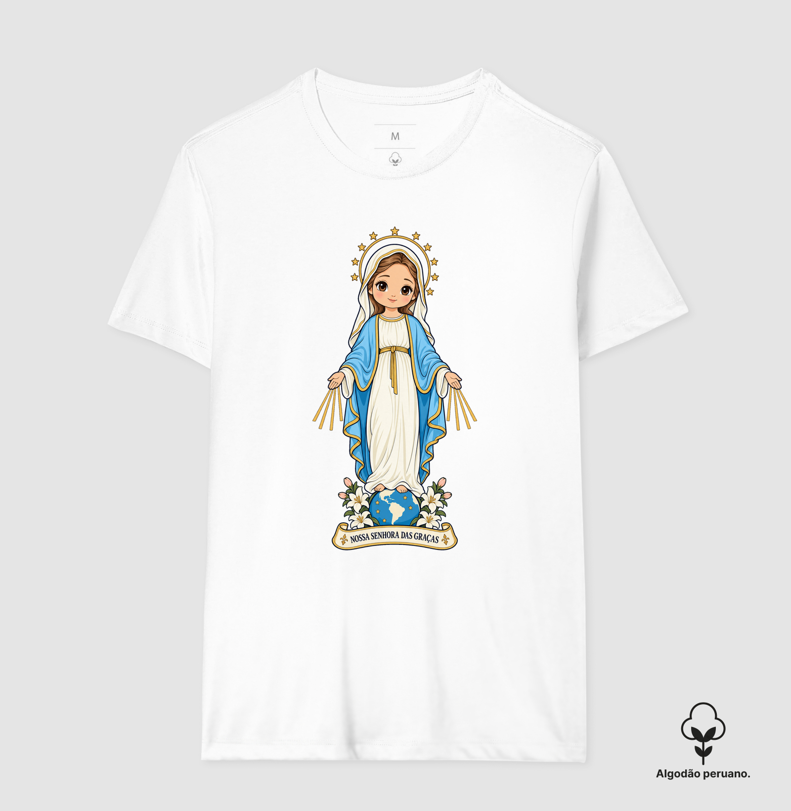 Nossa Senhora das Graças estilo chibi - Imagem 6