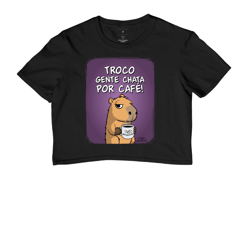 Camiseta Capivara Troco por Café - Imagem 2