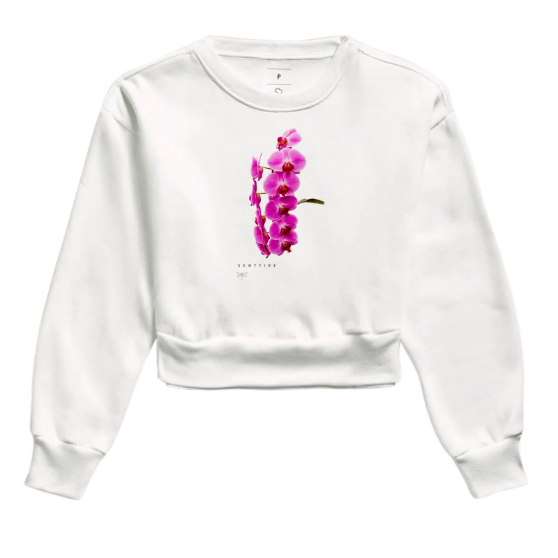 Cropped Moletom Orquídea - Imagem 3