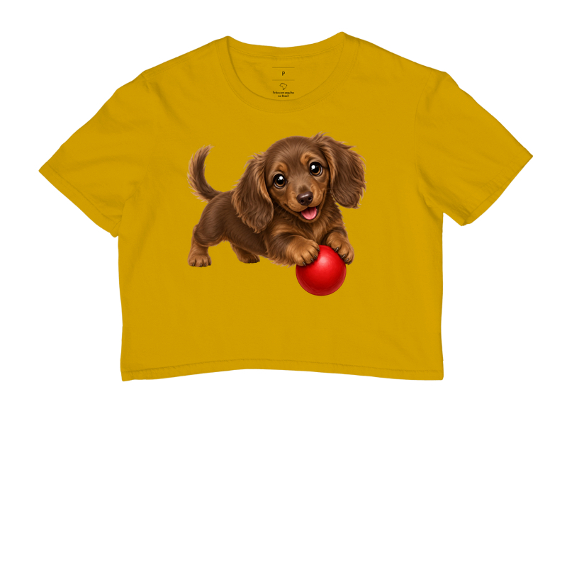 Dachshund Pelo Longo Marrom - Desenho Animado - Imagem 8