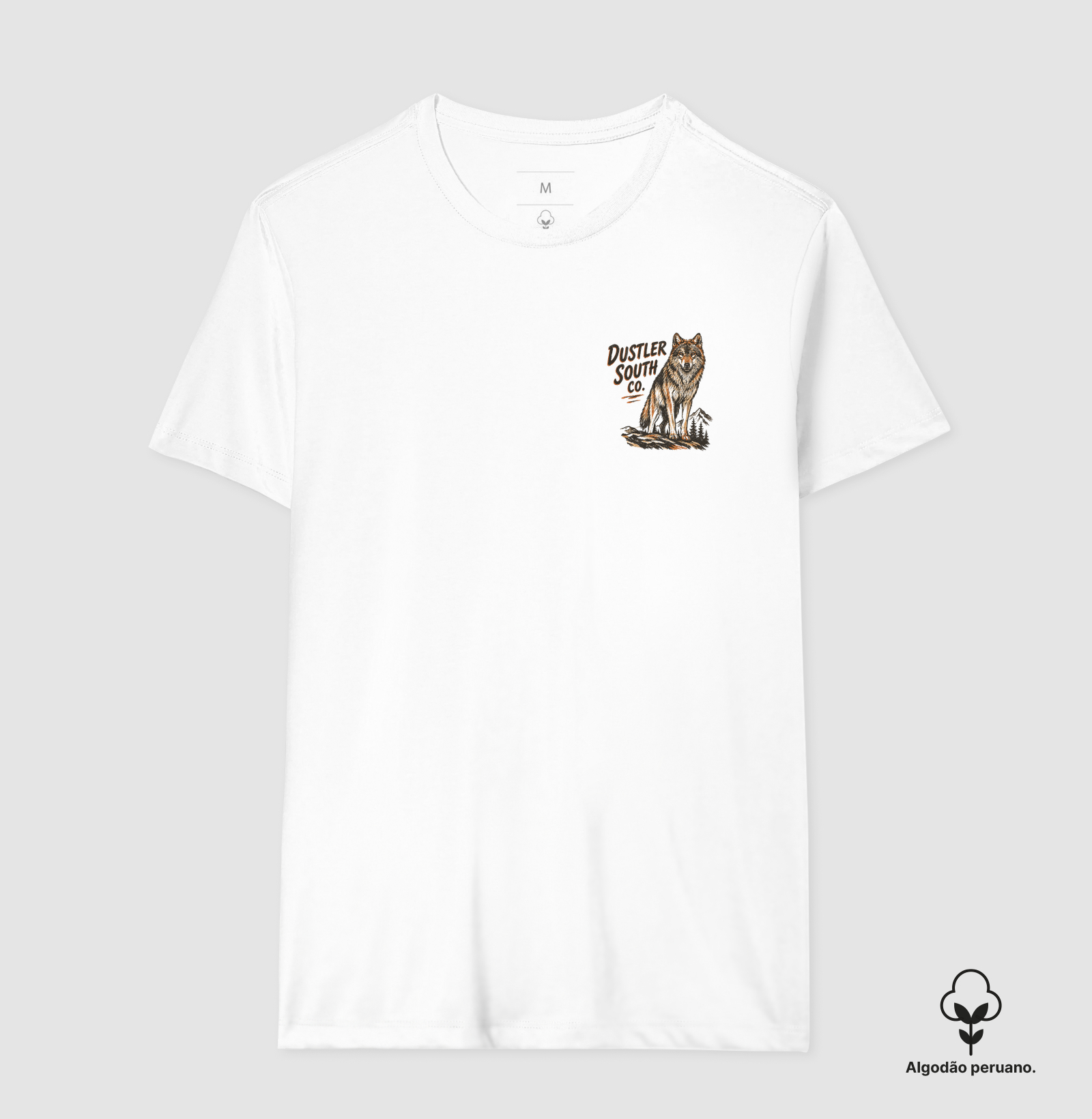 Camiseta Country Masculina e Feminina Dustler South Co. Wolf Badge - Imagem 2