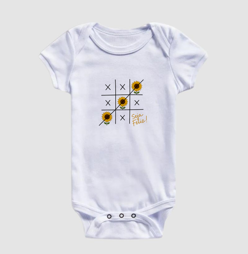 Camiseta Seja Feliz Girassol - Imagem 3