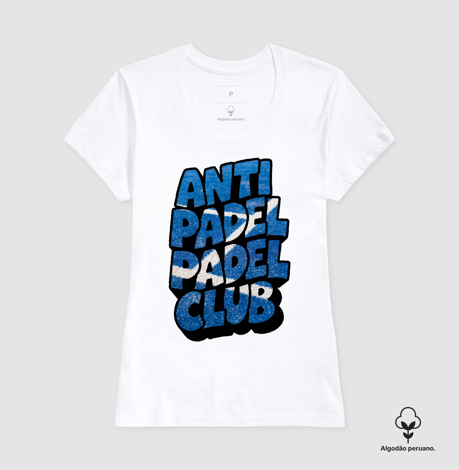 Camiseta Anti Padel Padel Club Quadra Azul - Imagem 7