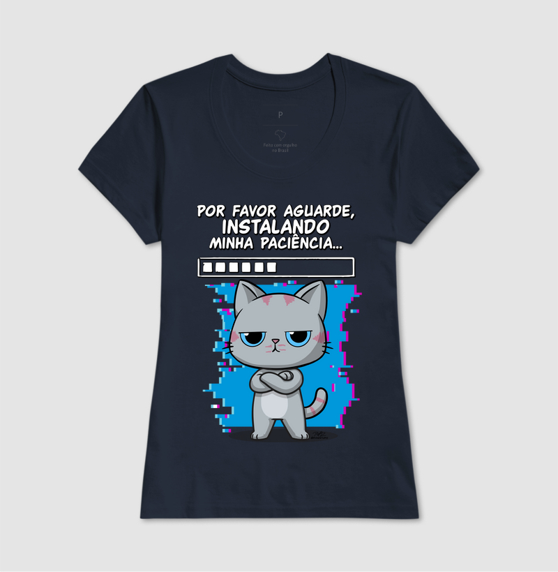 Camiseta Gato Sincero Paciência - Imagem 7