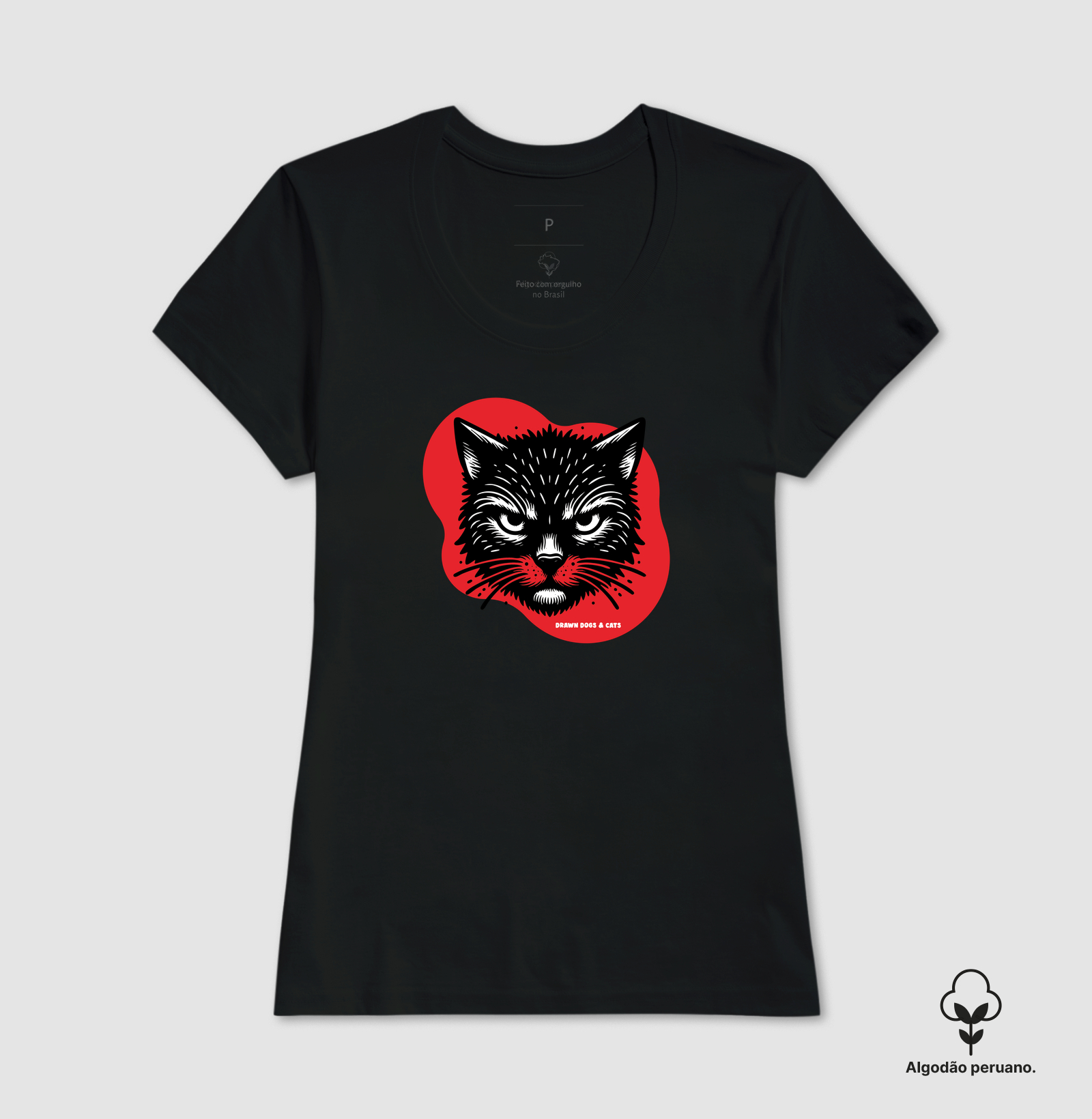 Gato preto e fundo vermelho - Imagem 3