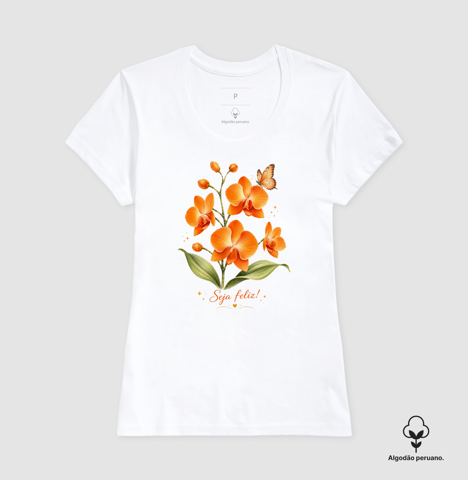 Camiseta Seja Feliz - Imagem 6