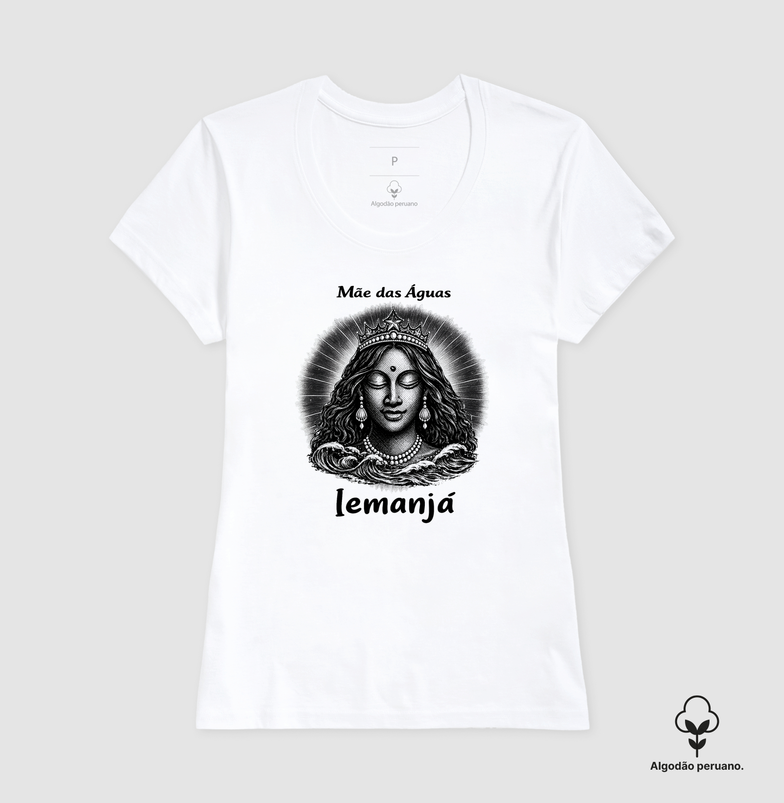 Iemanjá • Mãe das Águas (algodão peruano) - Imagem 8
