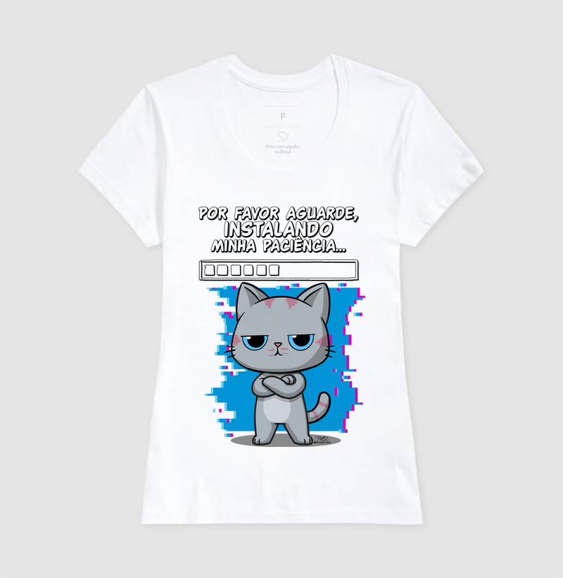 Camiseta Gato Sincero Paciência - Imagem 5