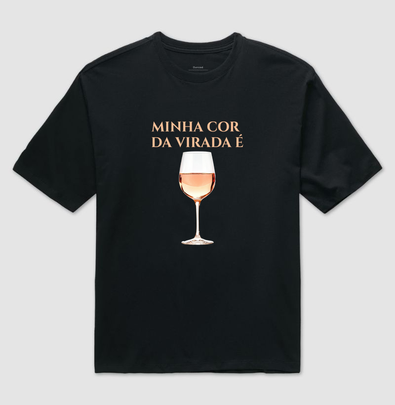 Camiseta Oversized Cor da Virada – Rosé - Imagem 4