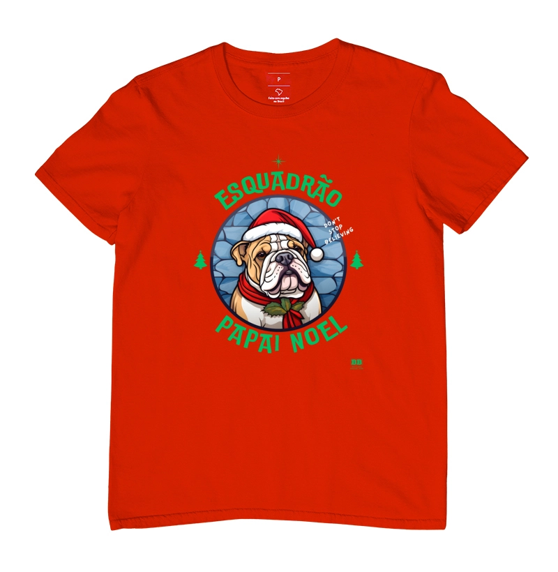 Camiseta Bulldog Ingles "Esquadrão Papai Noel" - Imagem 10