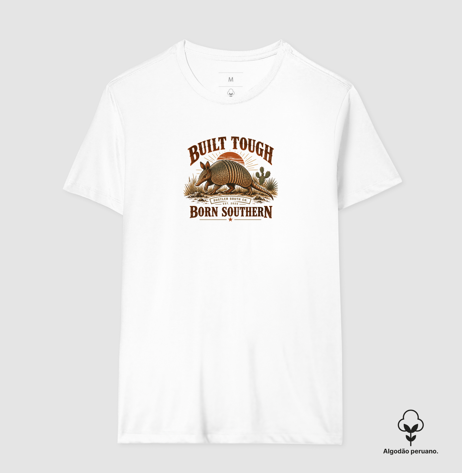 Country Masculina Built Tough Born Southern Tatu - Imagem 3