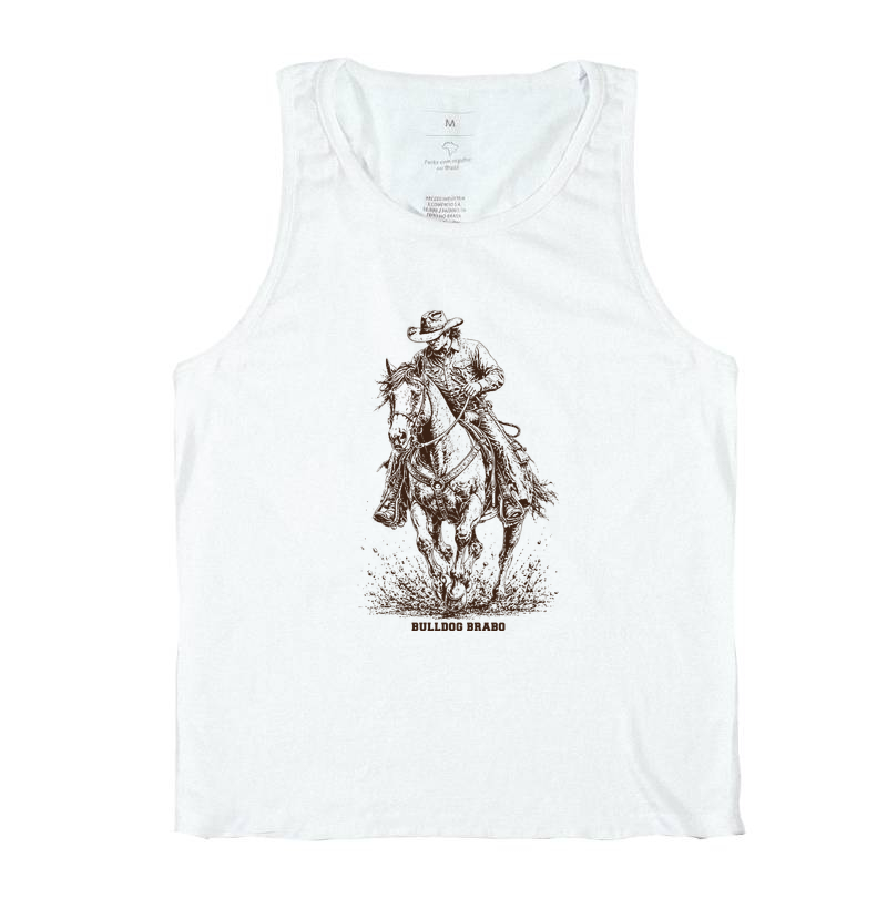 Cowboy Riding Horse Bulldog Brabo - Imagem 2