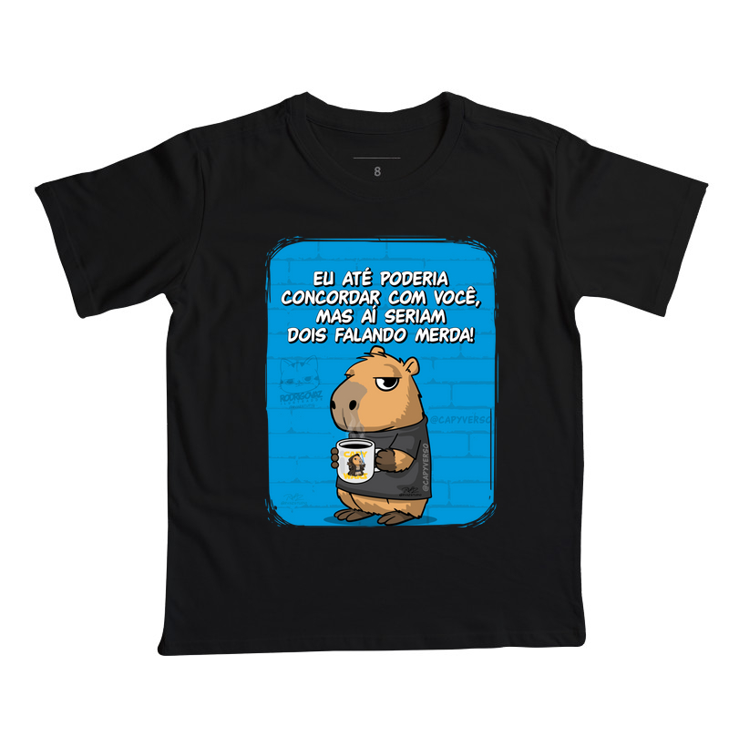 Camiseta Capivara Falando Merda - Imagem 2
