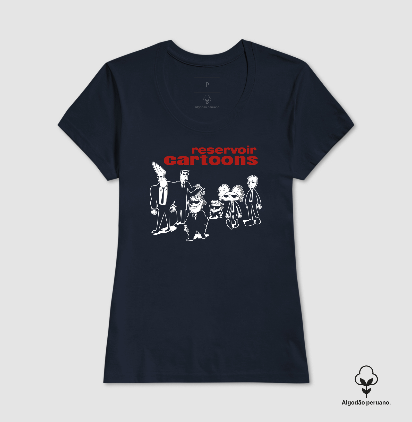 Camiseta Algodão Peruano Reservoir Cartoons - Imagem 2