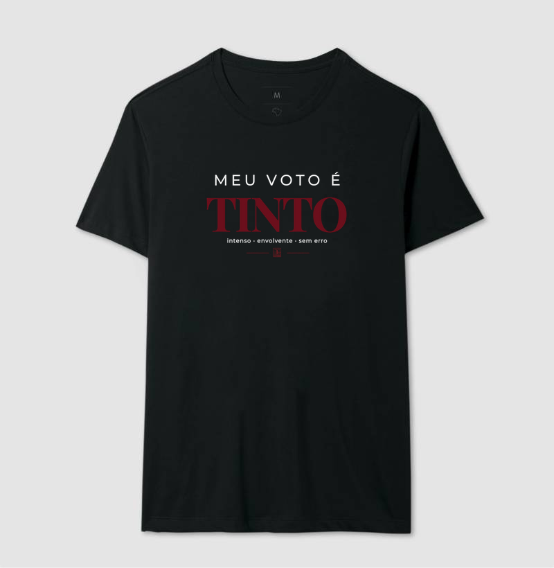 Camiseta Meu Voto é Tinto – Camiseta para Amantes de Vinho - Imagem 2