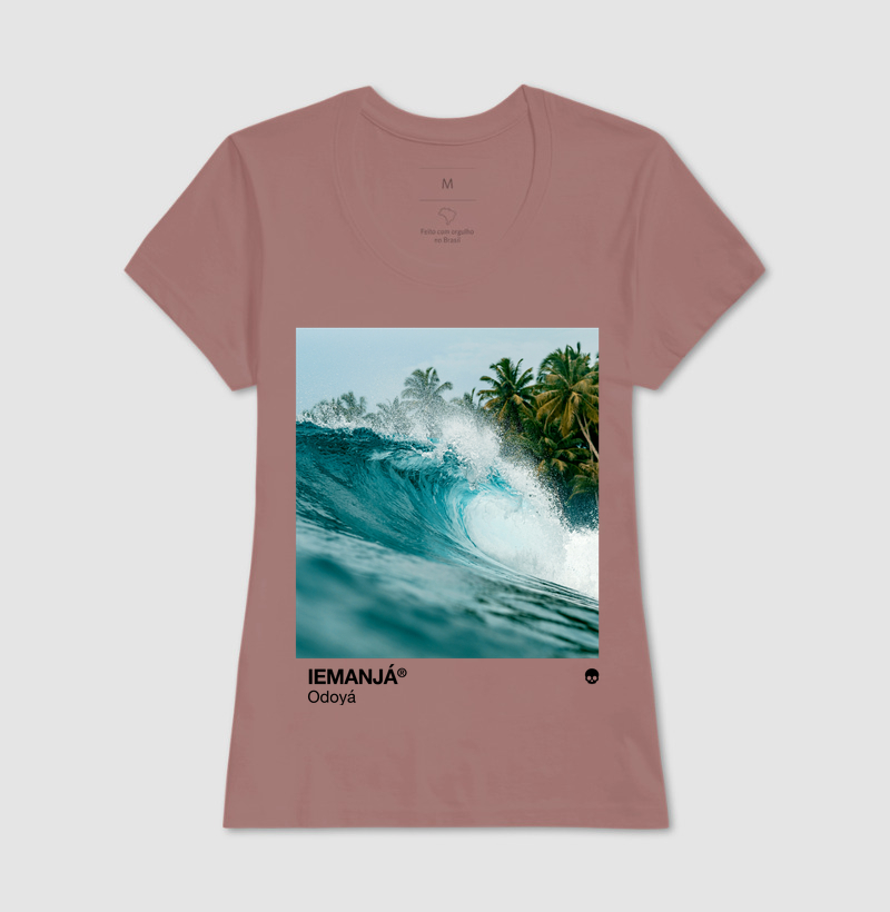 Camiseta Umbanda Orixá Iemanjá - Mar e Coqueiros - Imagem 17