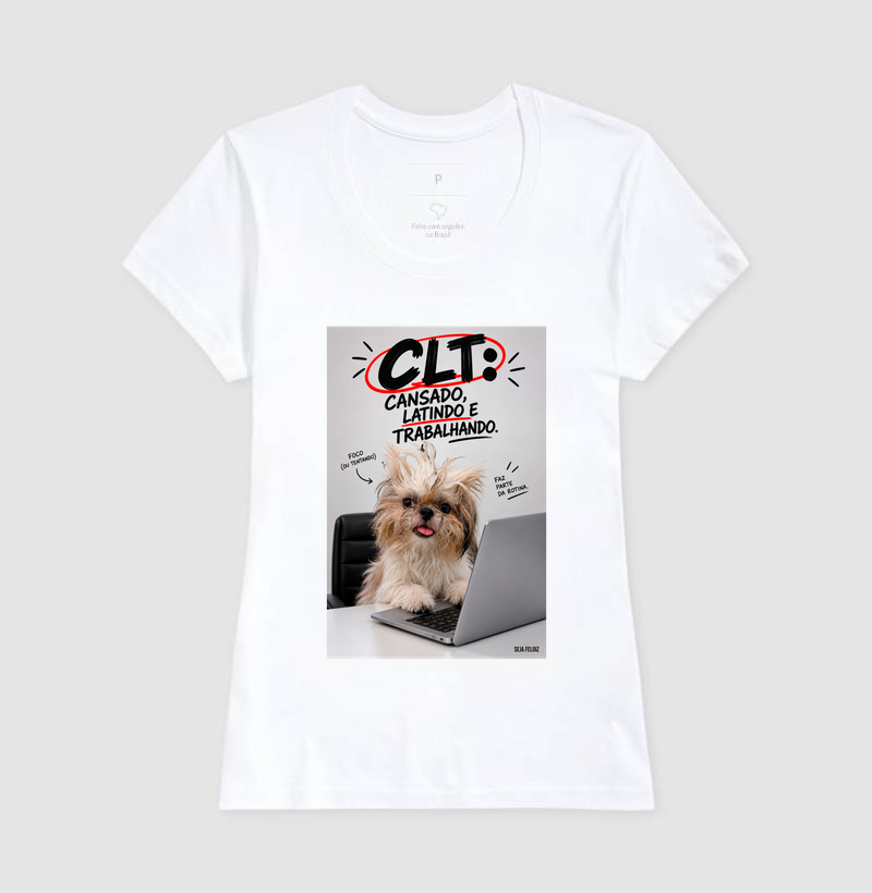 🐶💻 CLT — Cansado, Latindo e Trabalhando! 😂🐾 | Shih Tzu Edition - Imagem 5