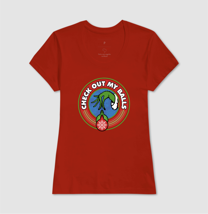 Camiseta Grinch Olha as Minhas Bolas - Imagem 11