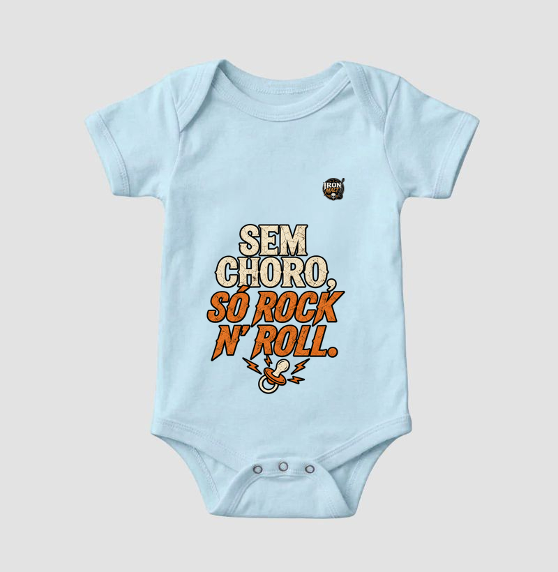 Sem Choro Só Rock N’ Roll – Estampa Vintage Rock Retrô - Imagem 4